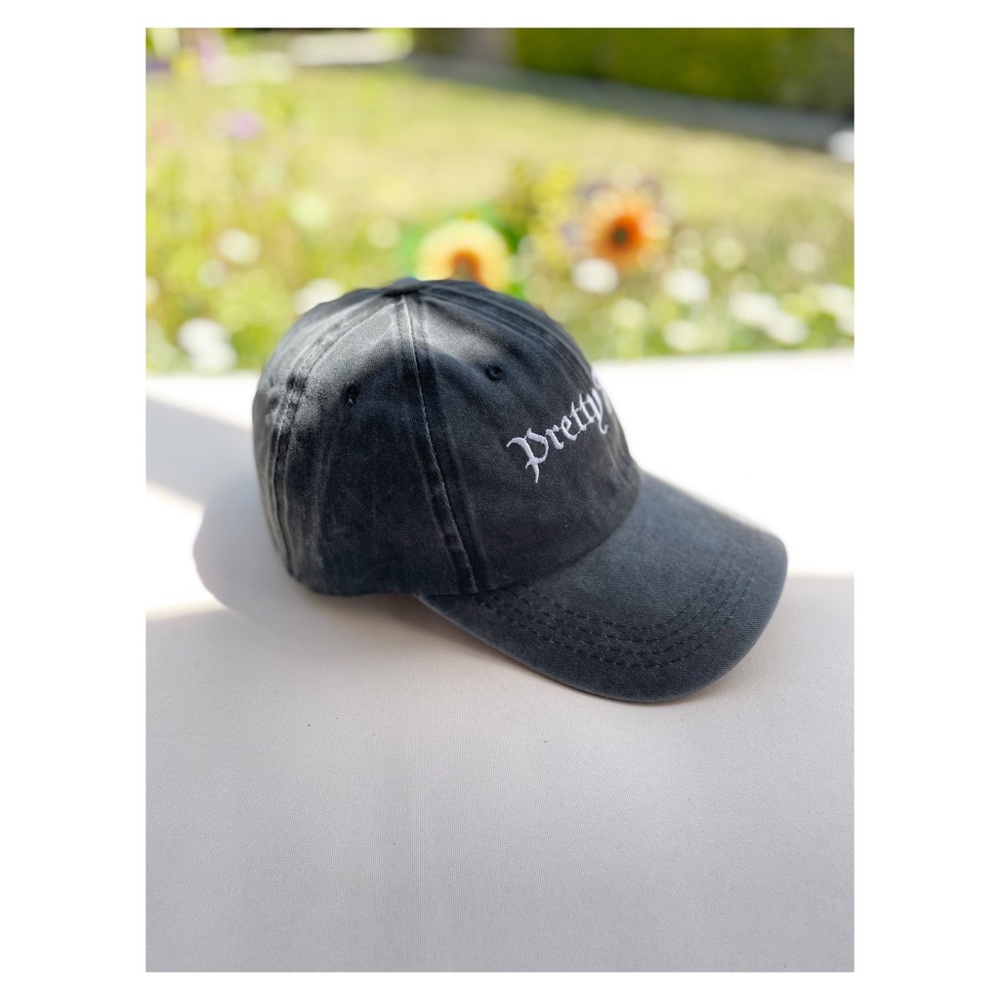 Pretty Bird Grey Stone Washed Cotton Twill Cap - Picture 10 of 13